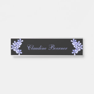 Lavender Flowers Hanging Wall Nameplate