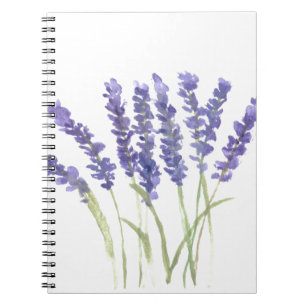 Lavender flowers notebook