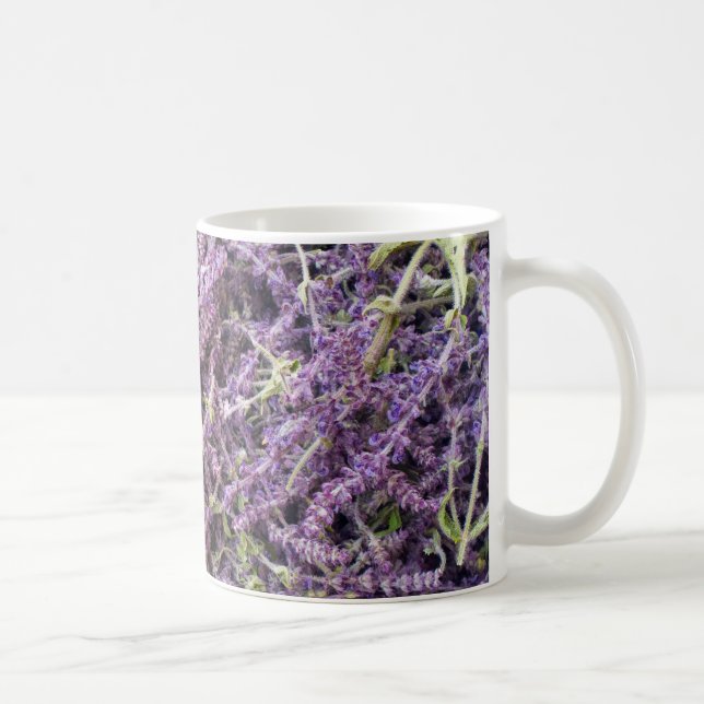 Lavender flowers pattern coffee mug (Right)