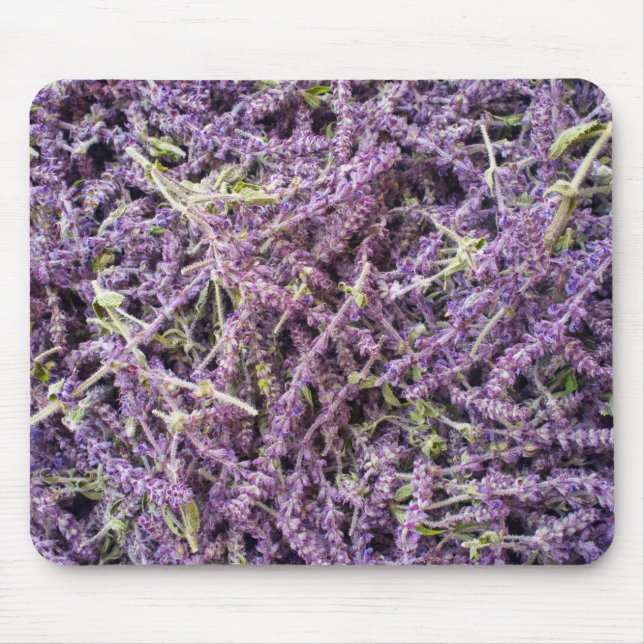 Lavender flowers pattern mouse pad (Front)