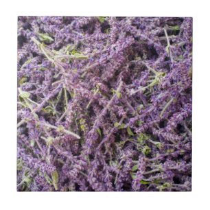 Lavender flowers pattern tile