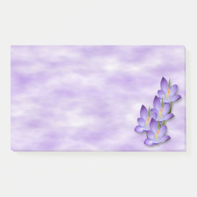 Lavender Flowers Post-it Notes (Front)
