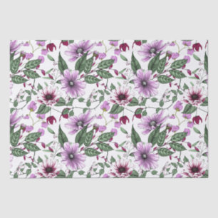 Lavender flowers seamless pattern tissue paper