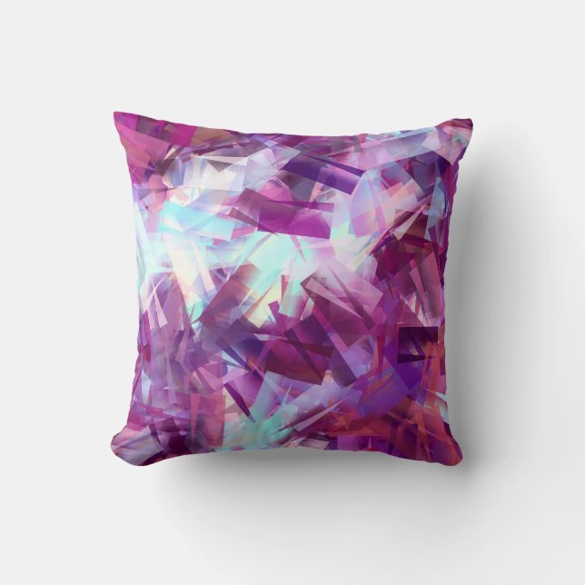 LAVENDER FLOWERS THROW PILLOW (Front)