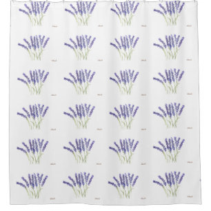 Lavender flowers watercolor rustic herbs 