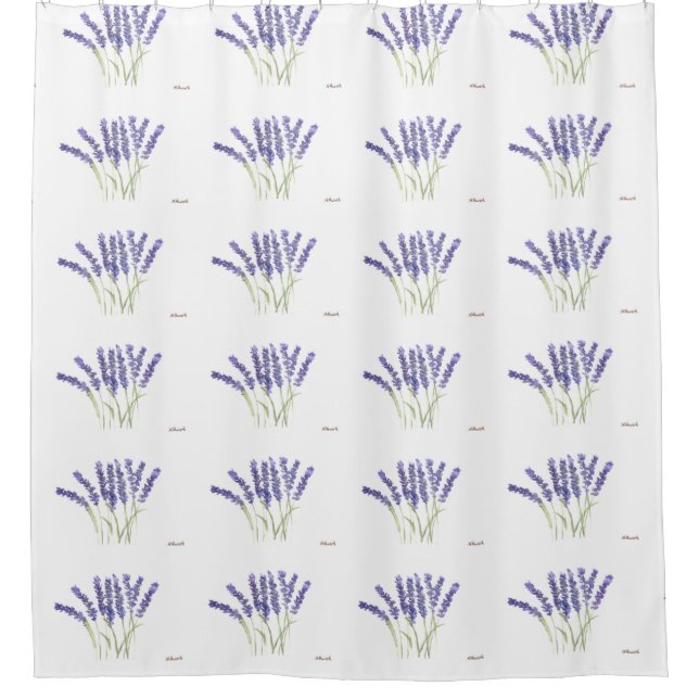 Lavender flowers watercolor rustic herbs  (Front)