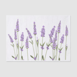 Lavender Flowers Wrapping  Tissue Paper