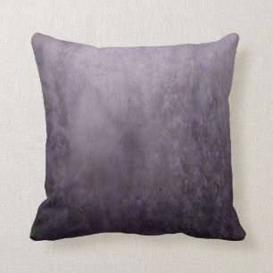Lavender Fog Mural Throw Pillow