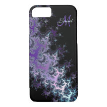 Lavender Fractal Sash Personalized iPhone 7 Case