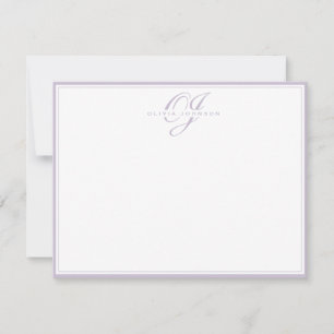 Lavender Frame Note Card