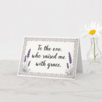 Lavender Frame Raised Me with Grace Mum