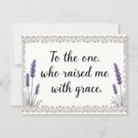 Lavender Frame Raised Me with Grace Mum