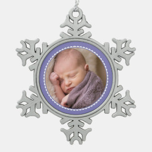 Lavender framed photo snowflake pewter christmas o snowflake pewter christmas ornament