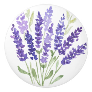 Lavender - French Country Decor  Ceramic Knob