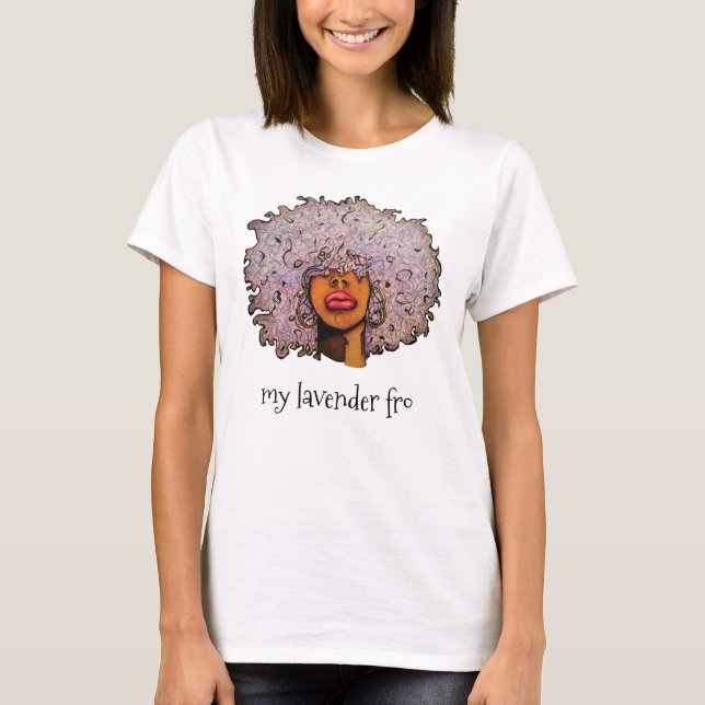 Lavender Fro Basic T-Shirt (Front)