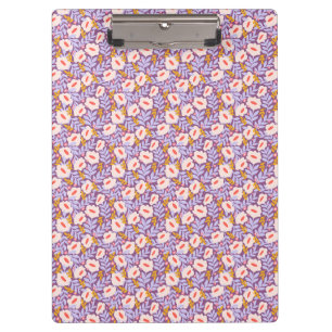 Lavender Garden Clipboard   Floral Office Accessor