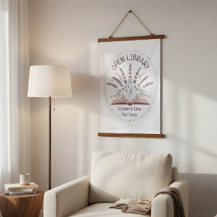 Lavender Garden Flowers Tapestry