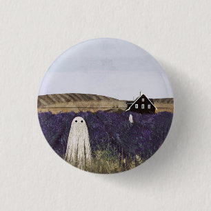 Lavender Ghost 1 Inch Round Button