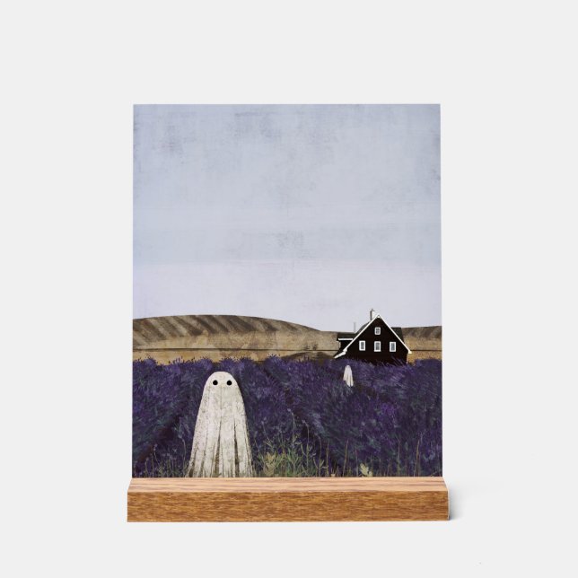 Lavender Ghost Acrylic Sign (Front)