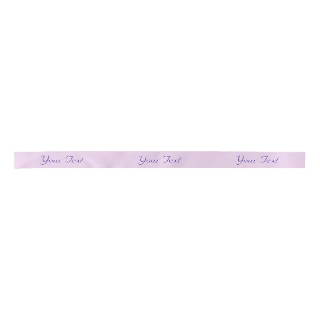 Lavender Gift Ribbon Your Own Text Satin Ribbon (Front)