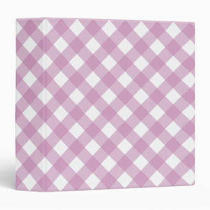 Lavender Gingham Binder