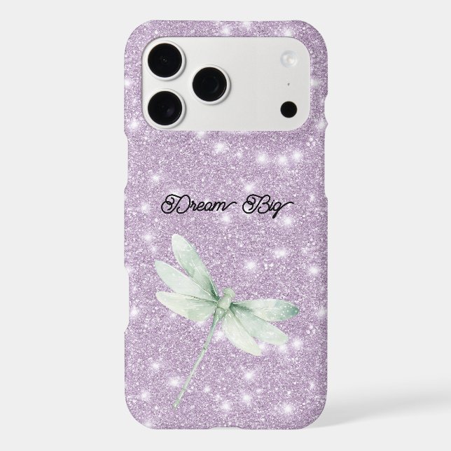 Lavender Glitter Pistachio Mint Dragonfly Dream (Back)