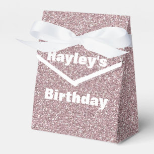 Lavender Glitter Printed Party Favour Box