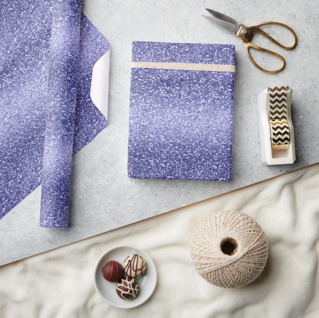 Lavender Glitter Sparkle Party Shine Wrapping Paper (Crafts)