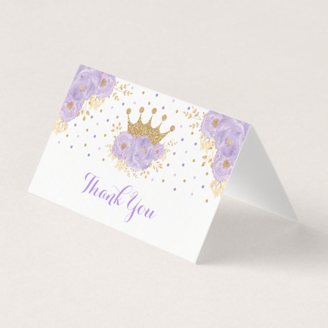 Lavender Gold Crown Princess Merci de douche (Front)