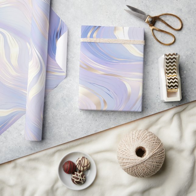 Lavender Gold Glam Wedding  Wrapping Paper (Crafts)