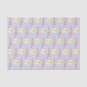 Lavender Gold Pink Purple Lime Unicorn Birthday  Tissue Paper