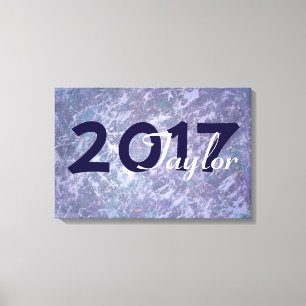 Lavender Graduation   Chic Purple Lilac Splatter Canvas Print