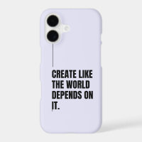 Lavender Grey & Black Typography Artists Powerful