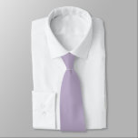 Lavender Grey Purple Mid Century Solid Colour Tie<br><div class="desc">Neck Tie business suit and casual fun fashion statement apparel attire accessory printed with Lavender Grey Purple Classic 1950's 1960's 1970's Mid Century Retro Vintage Solid Colour Design by TheFabricSeal print on demand shop at Zazzle.com #ZazzleMade https://www.zazzle.com/store/thefabricseal With initials F S for our shop Fabric Seal on the lower back...</div>