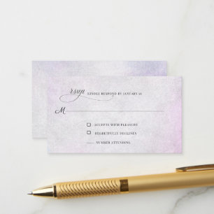 Lavender Grey RSVP Enclosure Card