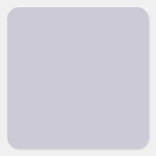 Lavender Grey Upscale Solid Colour Square Sticker