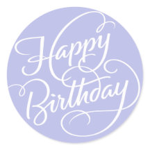 LAVENDER HAPPY BIRTHDAY | STICKER