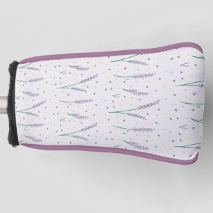 Lavender Hearts Girly Pretty Golf Golf Head Cover