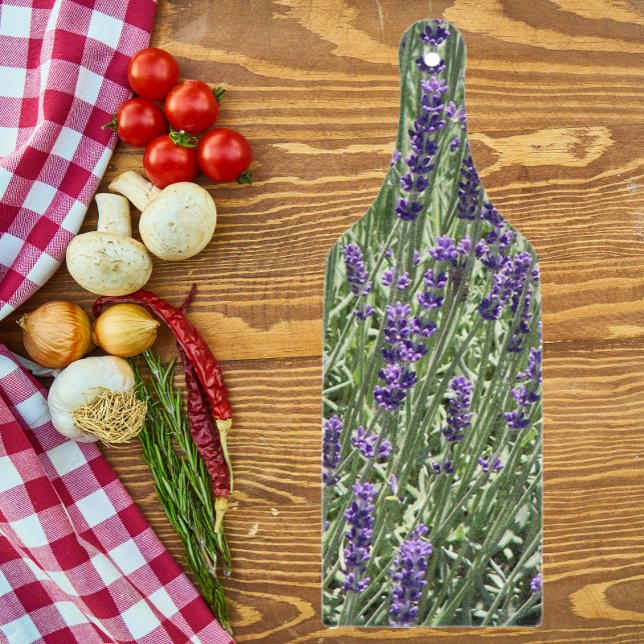 Lavender Herb Flowers Floral Cutting Board (In Situ)