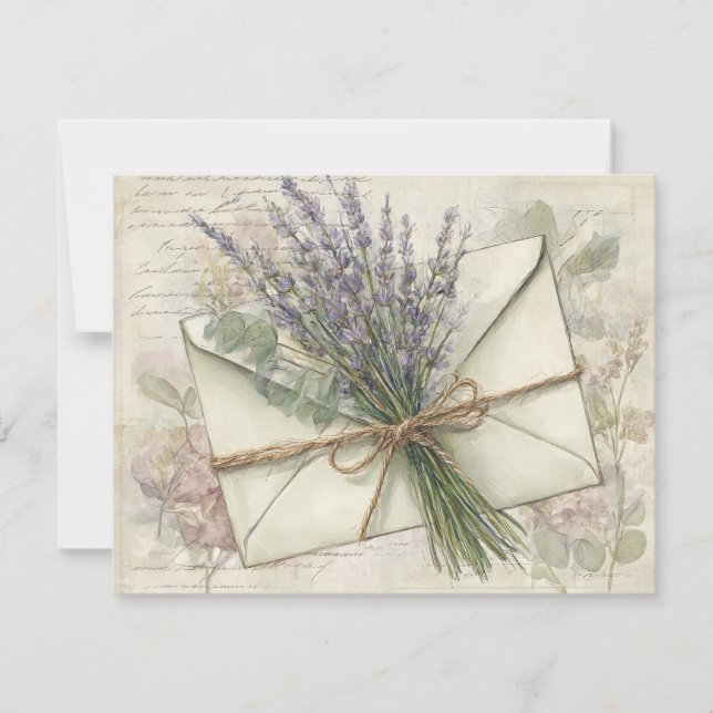 Lavender  holiday card (Front)