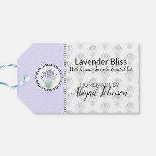 Lavender Homemade Bath & Body Label Product Tag