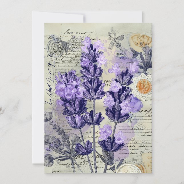 Lavender Hour |  Soft Lavender Invitation (Front)
