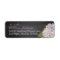Lavender Hydrangea Chalkboard Wedding Label