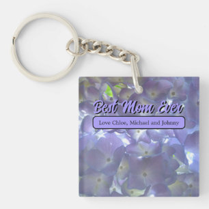 Lavender Hydrangeas best mom ever Keychain