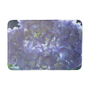 Lavender Hydrangeas purple flowers Bath Mat
