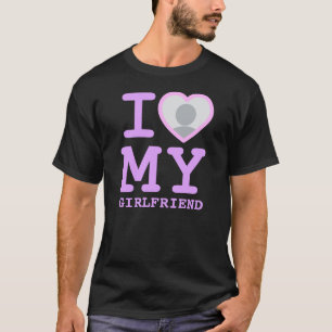 Lavender I Love My Girlfriend More Than Ever Photo T-Shirt