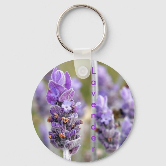 Lavender in bloom keychain (Front)
