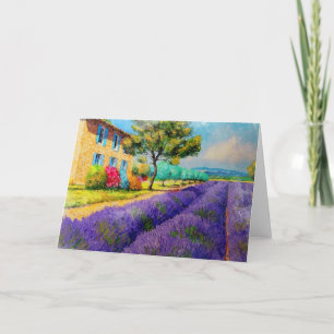 Lavender in the South of France Card