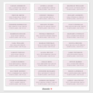 Lavender   Individual Guest Address Labels