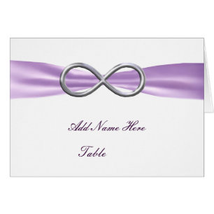 Lavender Infinity Wedding Table Place Card